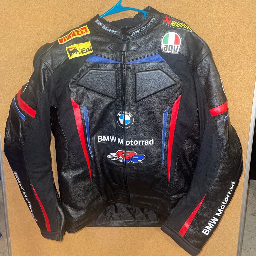 BMW s1000rr leather Mottorad motorcycle jacket 2xl